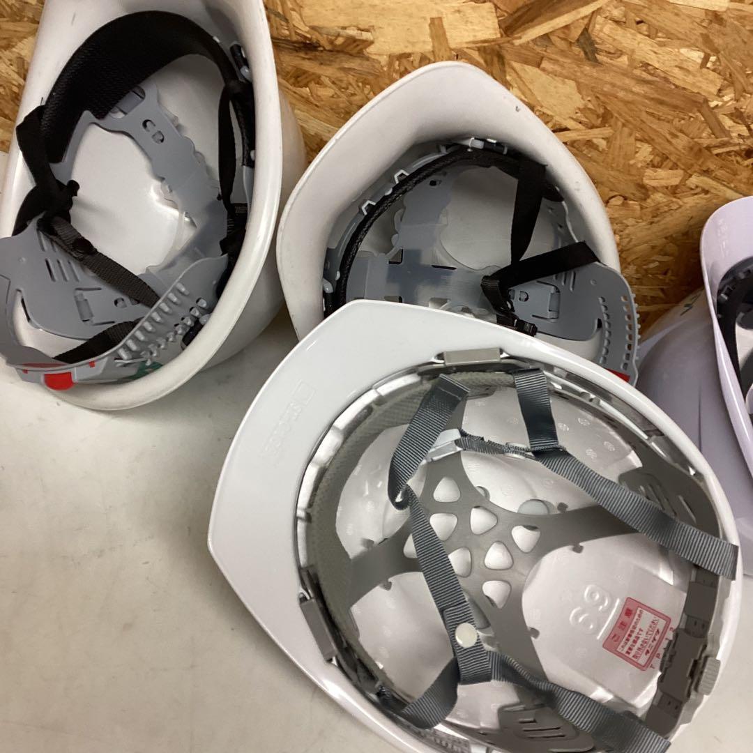 作業用ヘルメット 四つセット 飛来落下用・電気用 ホワイト 東洋物産