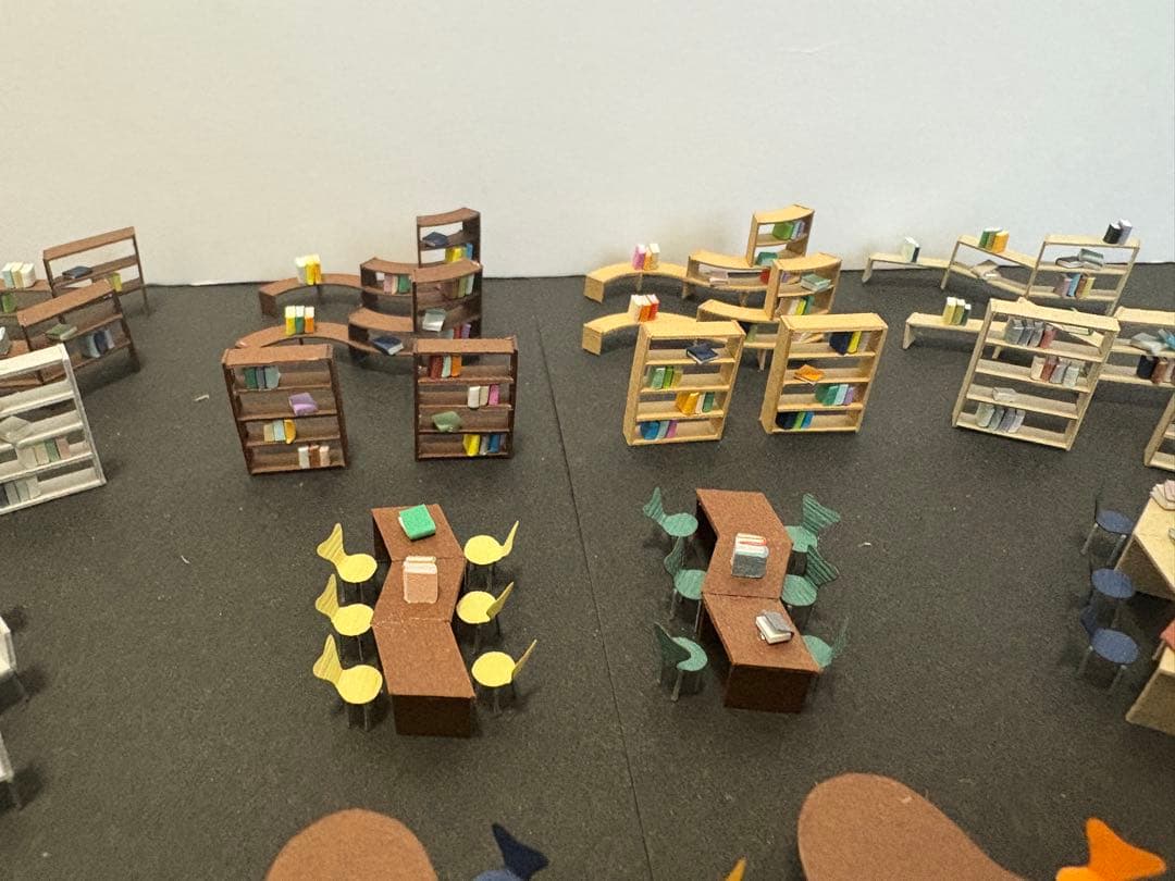 建築模型添景 1/100 スタディスペースセット