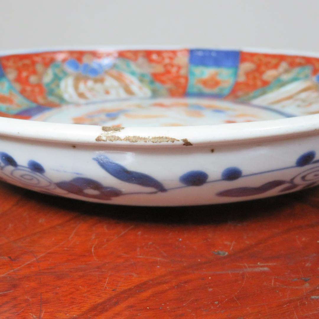 古伊万里 鳳凰 唐草 冨貴長春 ニュウ 窯傷あり 色絵付 草花文様 - メルカリ