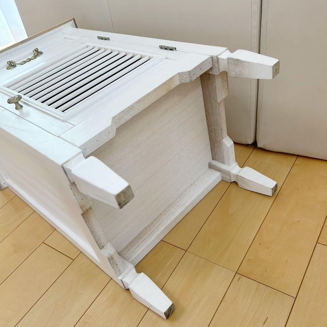 アンティーク サイドチェスト ブロカントシリーズ ホワイトゴールド