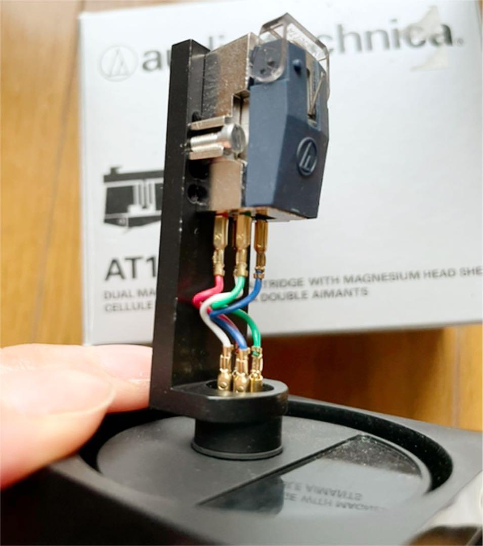 オーディオテクニカ レコードプレーヤー 交換針 AT15Ea/G ブラック