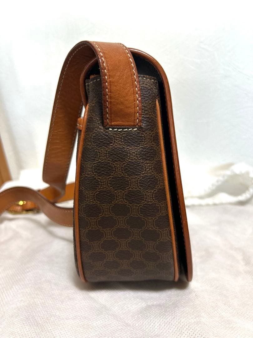 CELINE マカダム柄　ショルダーバッグ　美品
