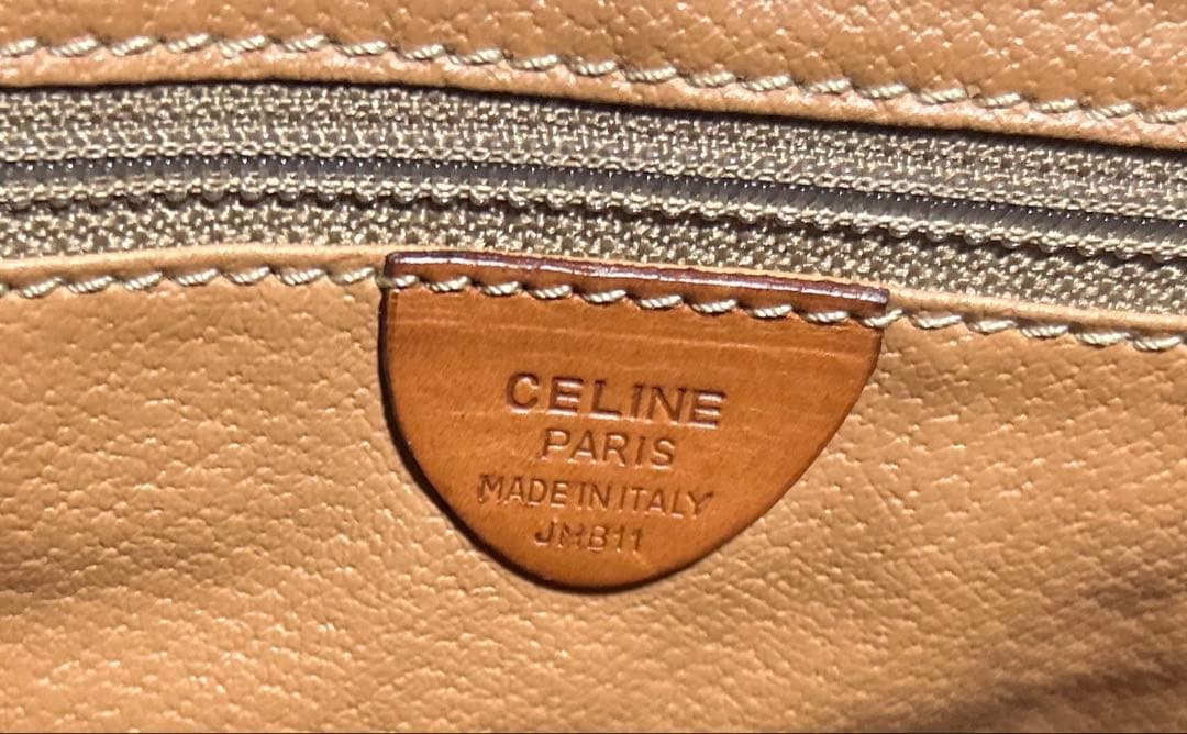 CELINE マカダム柄　ショルダーバッグ　美品