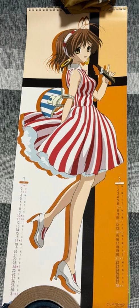 京アニ正規品・レア】CLANNAD-クラナド- 2010年度スリムカレンダー 京