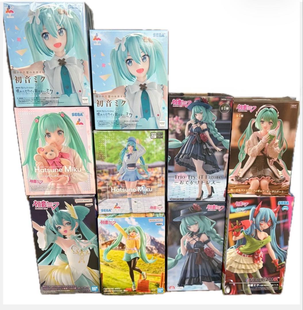 初音ミク プライズ フィギュア まとめ売り 10点 - メルカリ