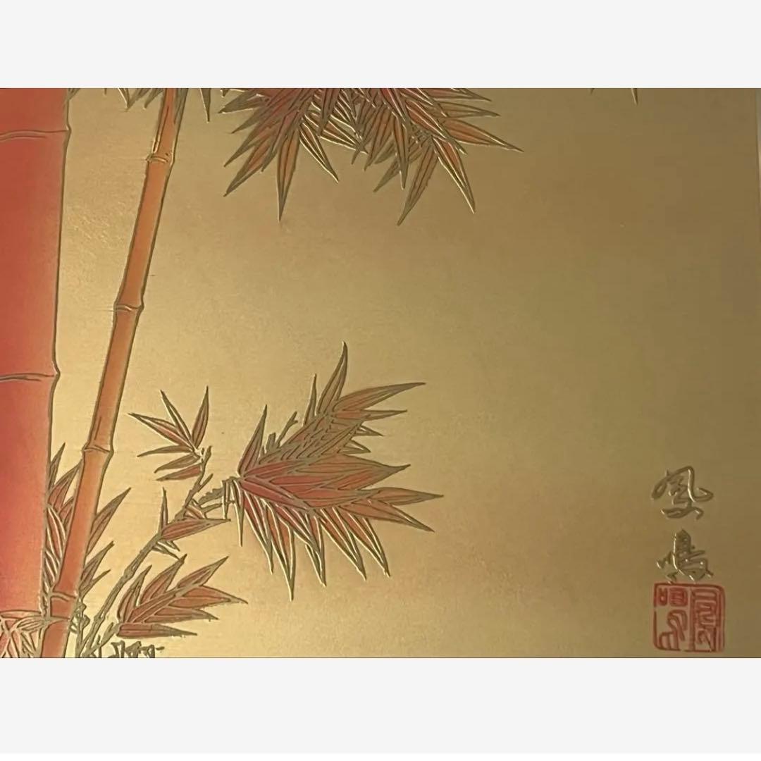 高級美術工芸品/作者不明、真鍮の銘板、七宝、日本、20 世紀