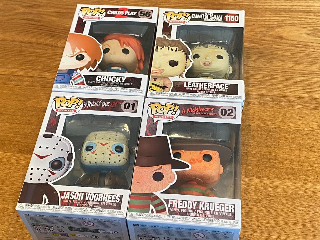 ホラー映画 怪人 フィギュア 4点セット ファンコポップ フレディ ジェイソン