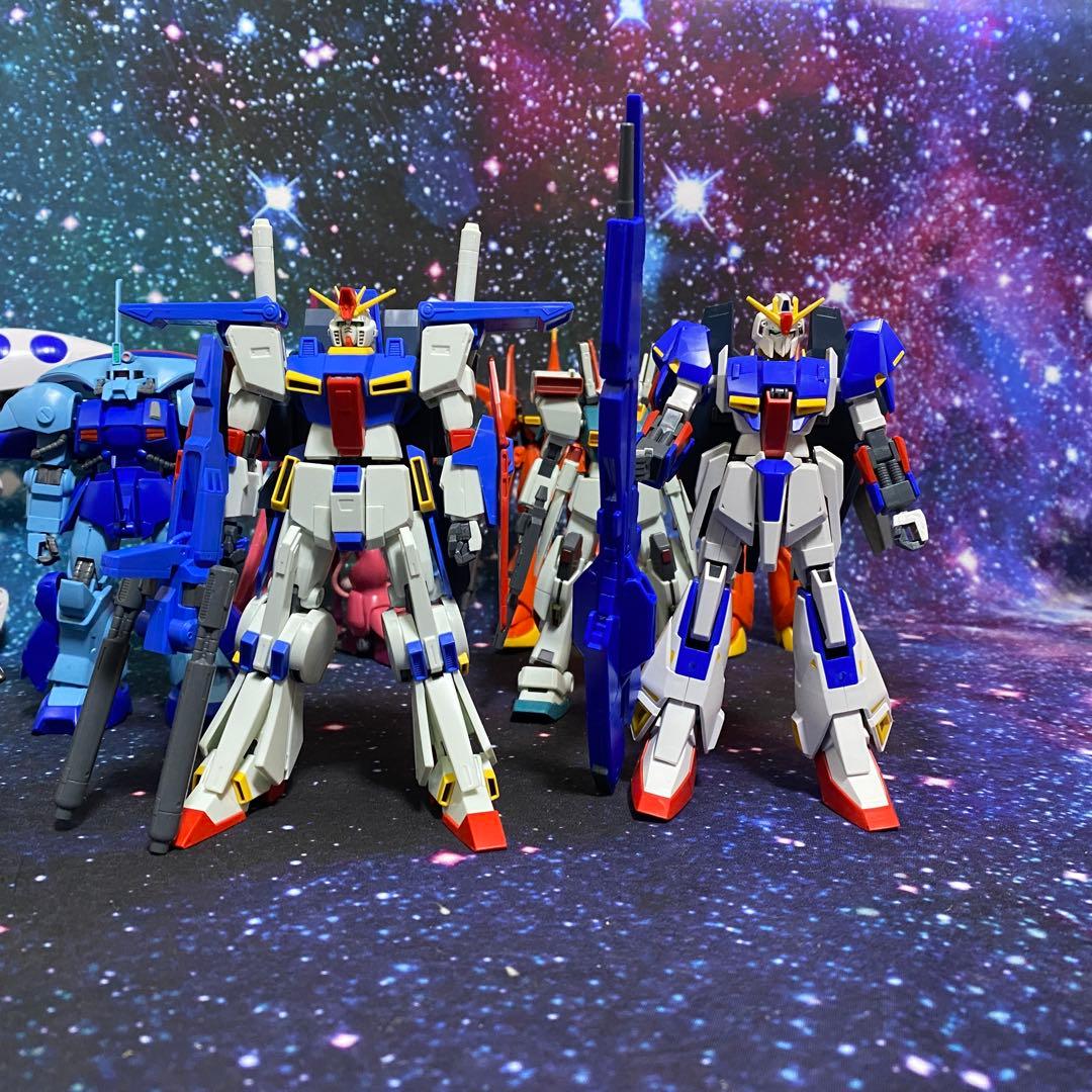 GUNPLA 1/144 HG ZZガンダム バウ キュベレイ ザクIII ジム