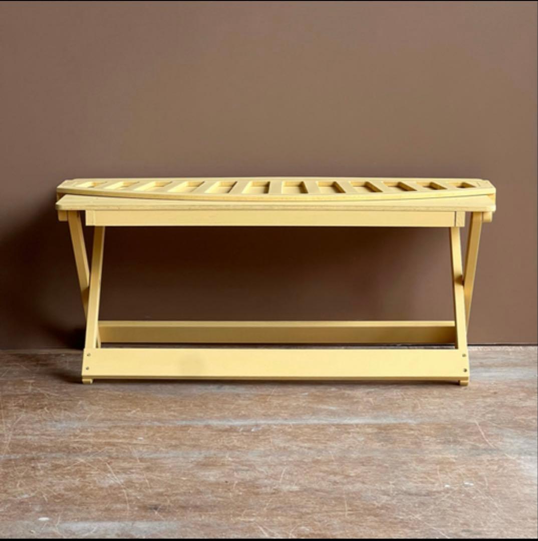 ペット・人形撮影用折りたたみ木製ベンチ