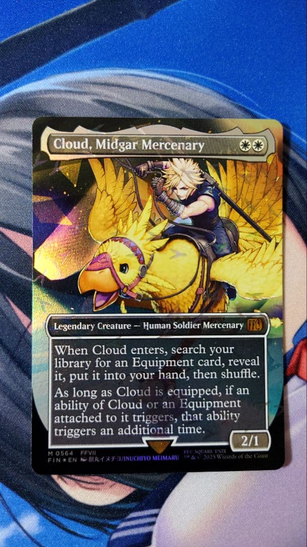 チョコボ バンドル　『ミッドガルの傭兵、クラウド』英語 foil ミッドガルの傭兵、クラウド サージfoil 英語 MTG ミッドガルの傭兵