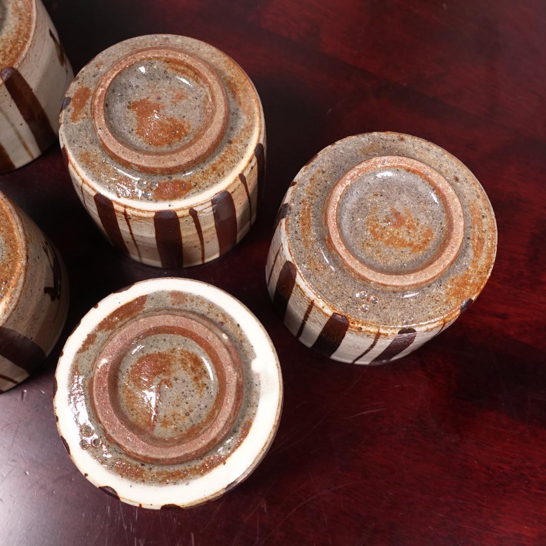 10客での販売可 未使用 13代 中里太郎右衛門 絵粉引唐津 向付 5客 共箱