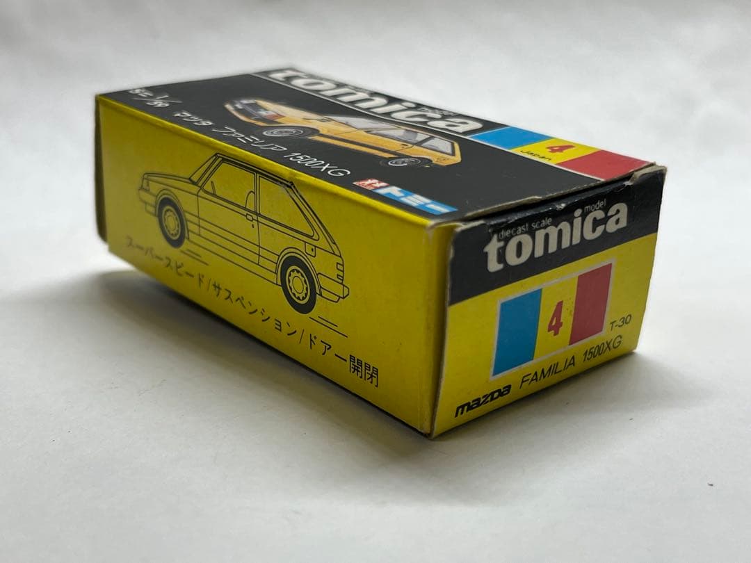 トミカ 黒箱 マツダ ファミリア 「バケーションセット」 日本製 当時物 美品