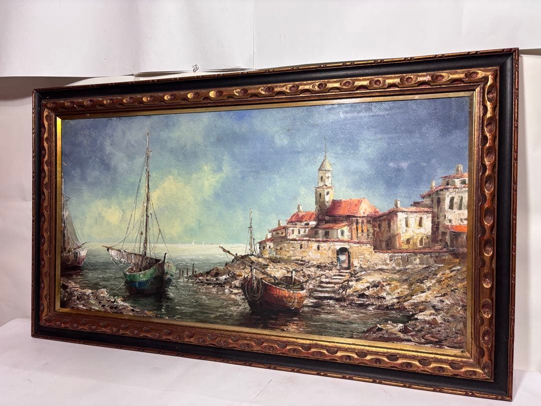 ✨大判サイズ 超希少品！！ アンティーク油彩画