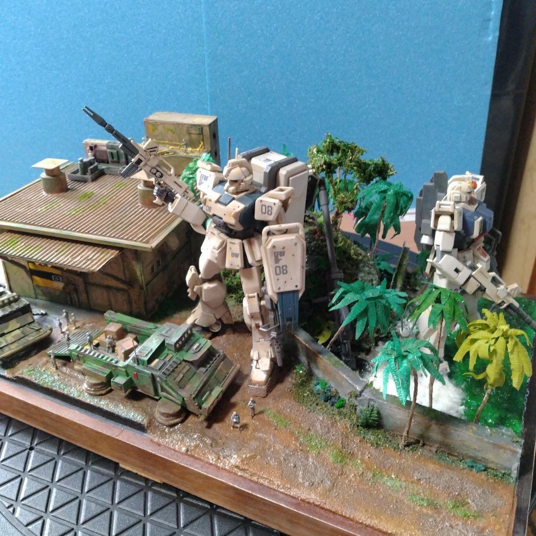 「危険地帯」ガンプラ完成品ジオラマ