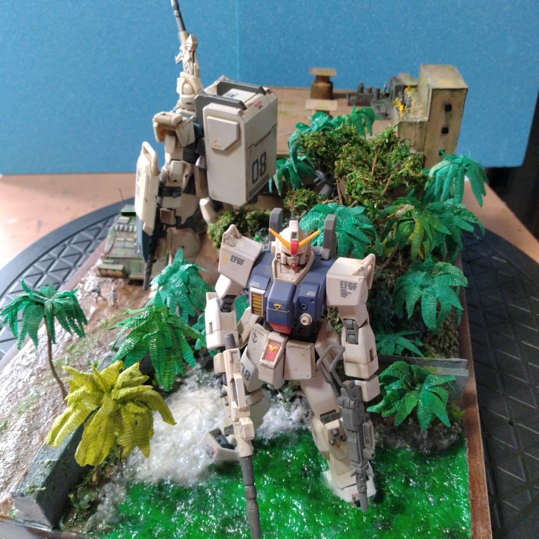 「危険地帯」ガンプラ完成品ジオラマ