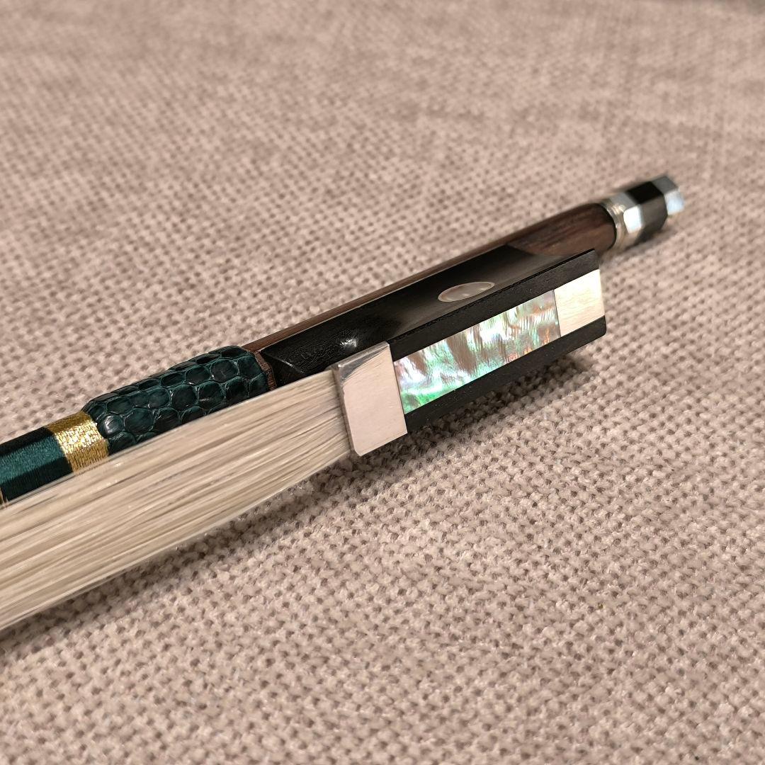 オールド】フランス製 バイオリン弓 4/4 銀黒檀 修復済み