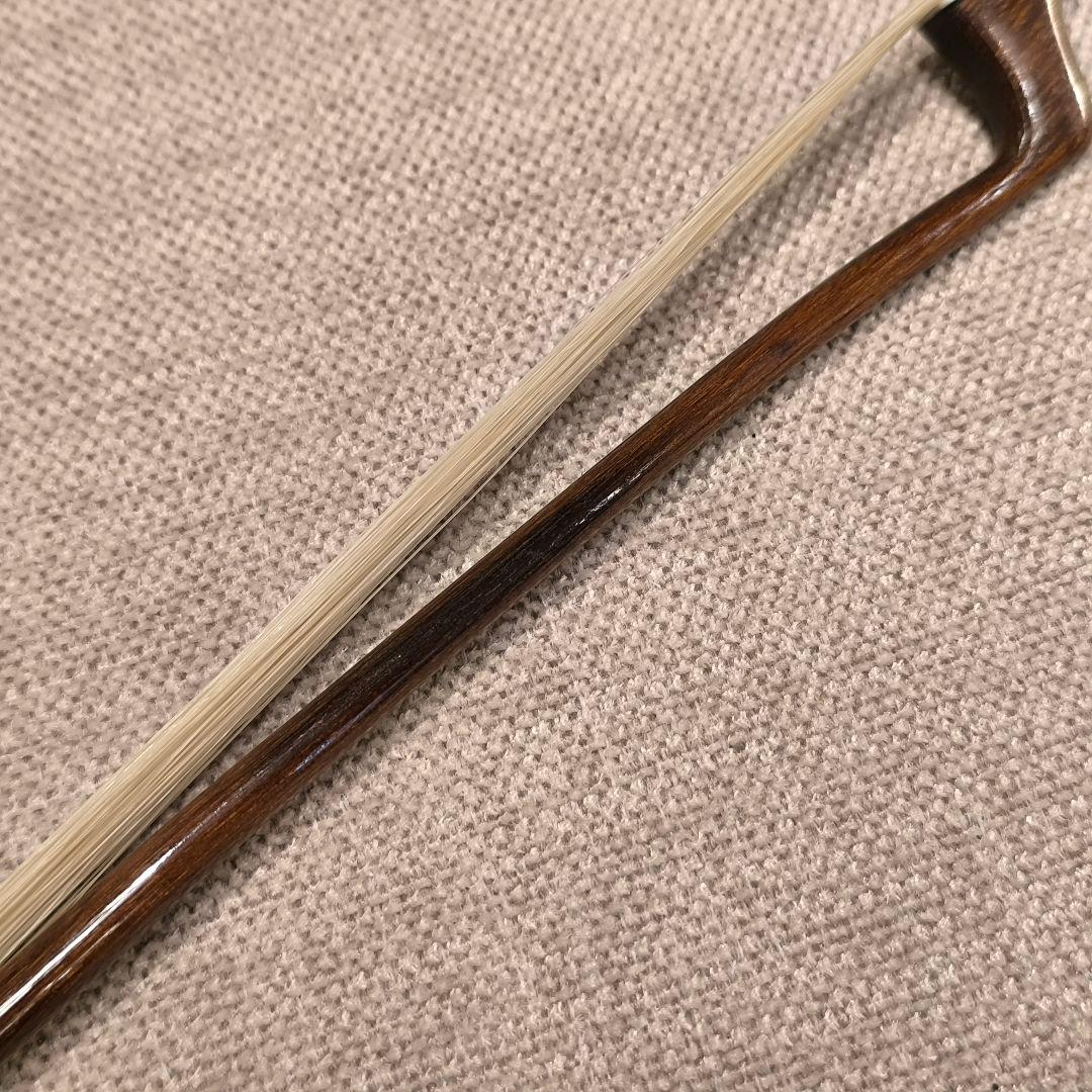 オールド】フランス製 バイオリン弓 4/4 銀黒檀 修復済み