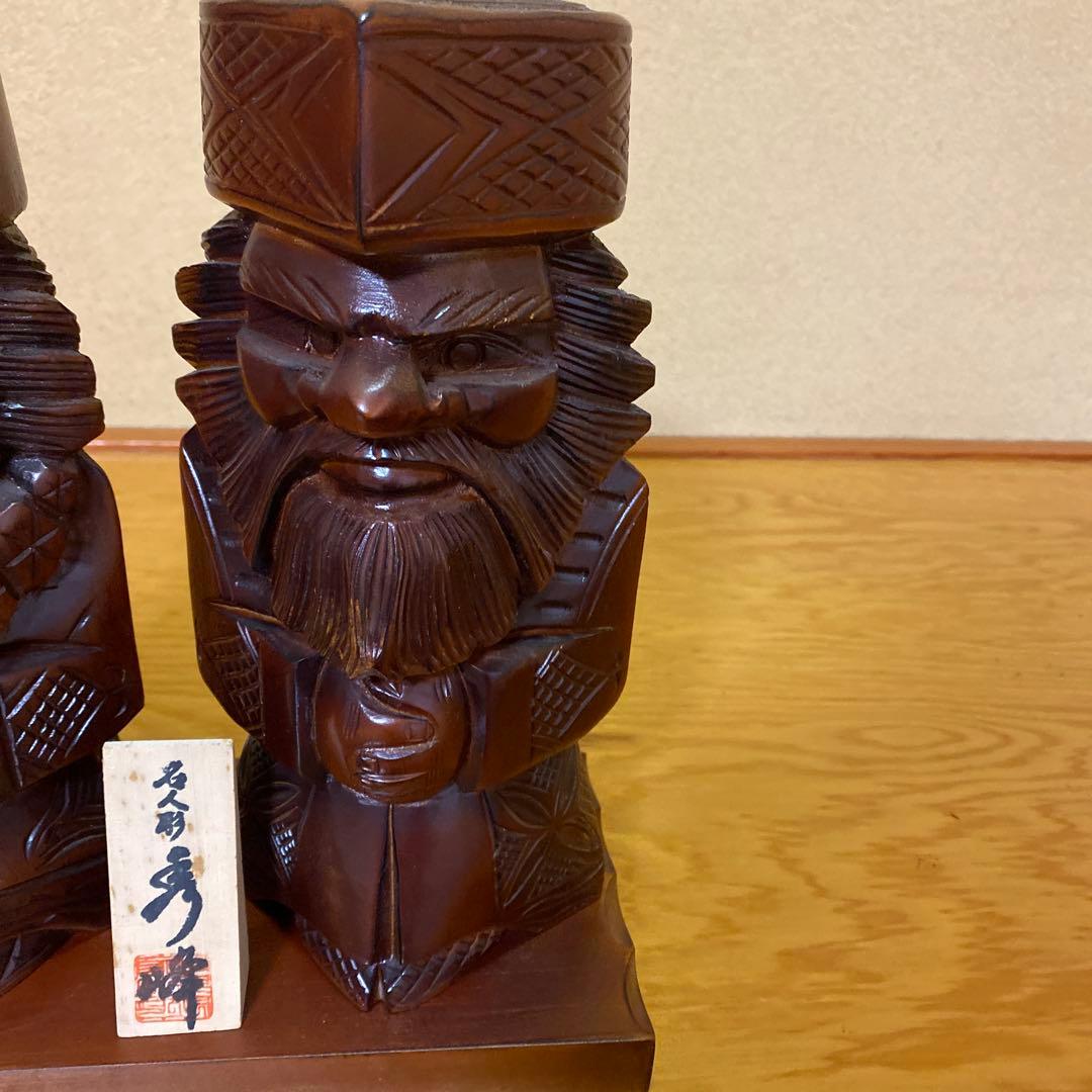 木製彫刻 神話的キャラクター