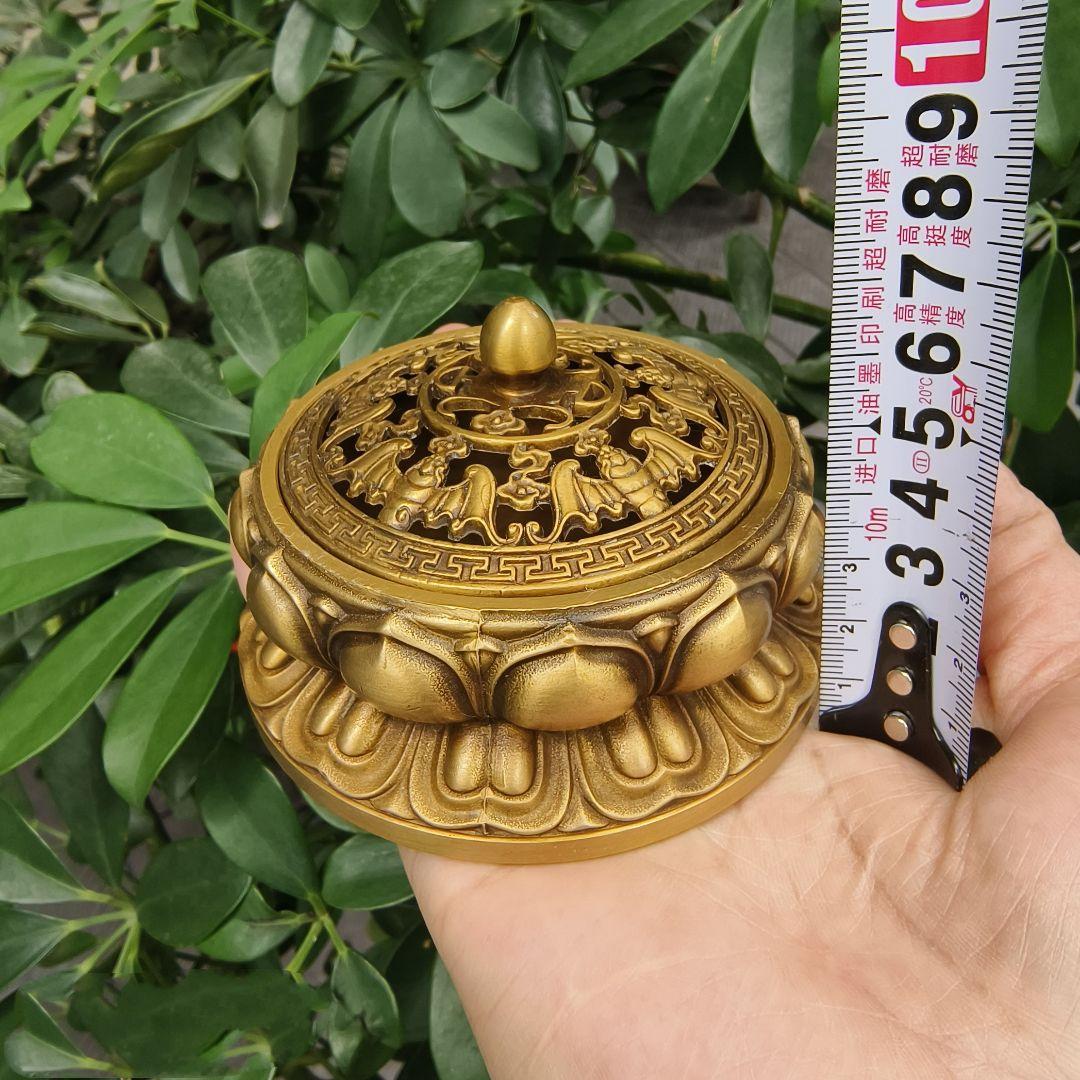 銅器 香炉 茶道香炉 室内薫香炉 香道具 装飾品 工芸品 置物 銅 細工