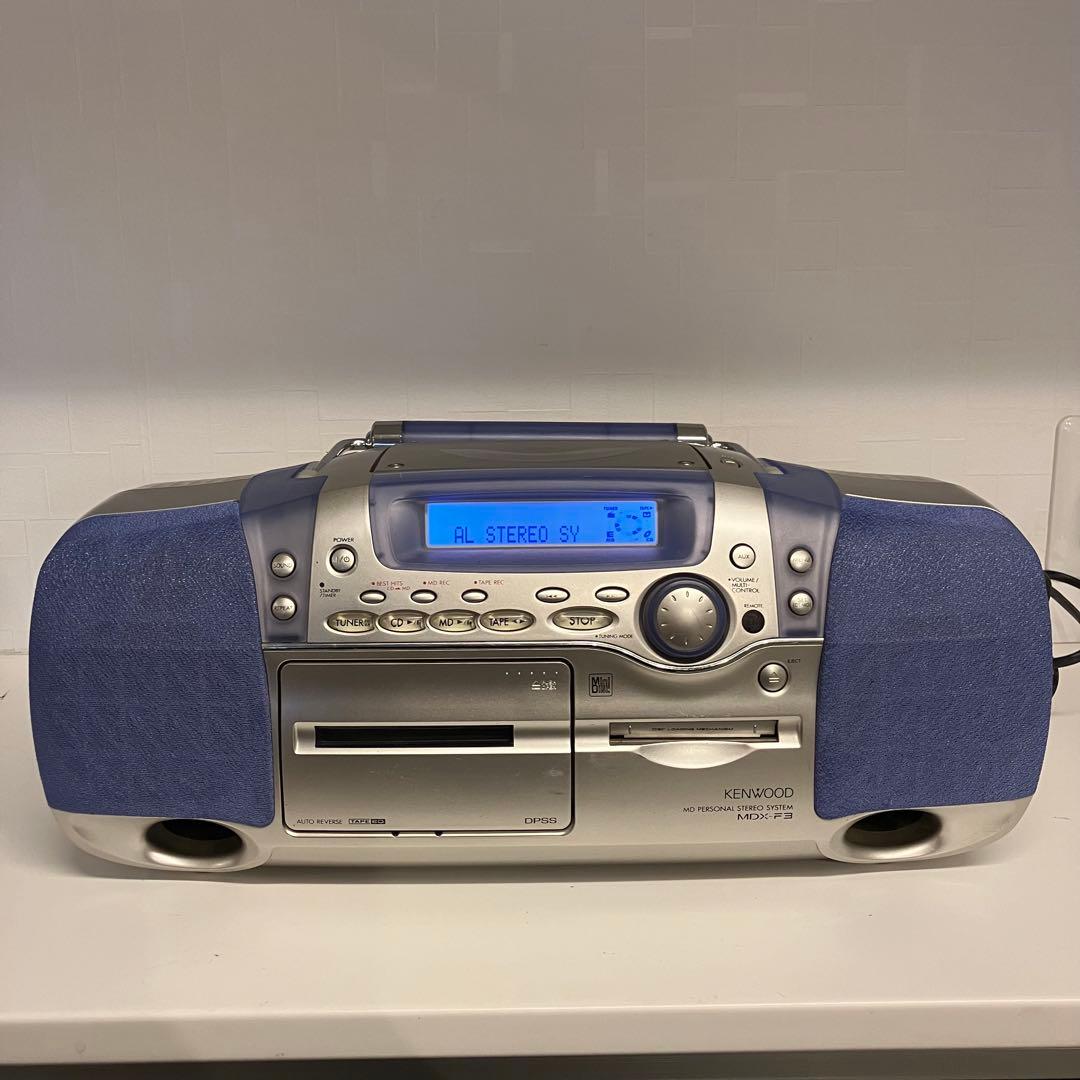 KENWOOD　ケンウッド　MD/CDラジカセ　MDX-F3 KENWOOD ケンウッド MD⁄CDラジカセ MDX-F3 ○KENWOOD ケンウッド MDX