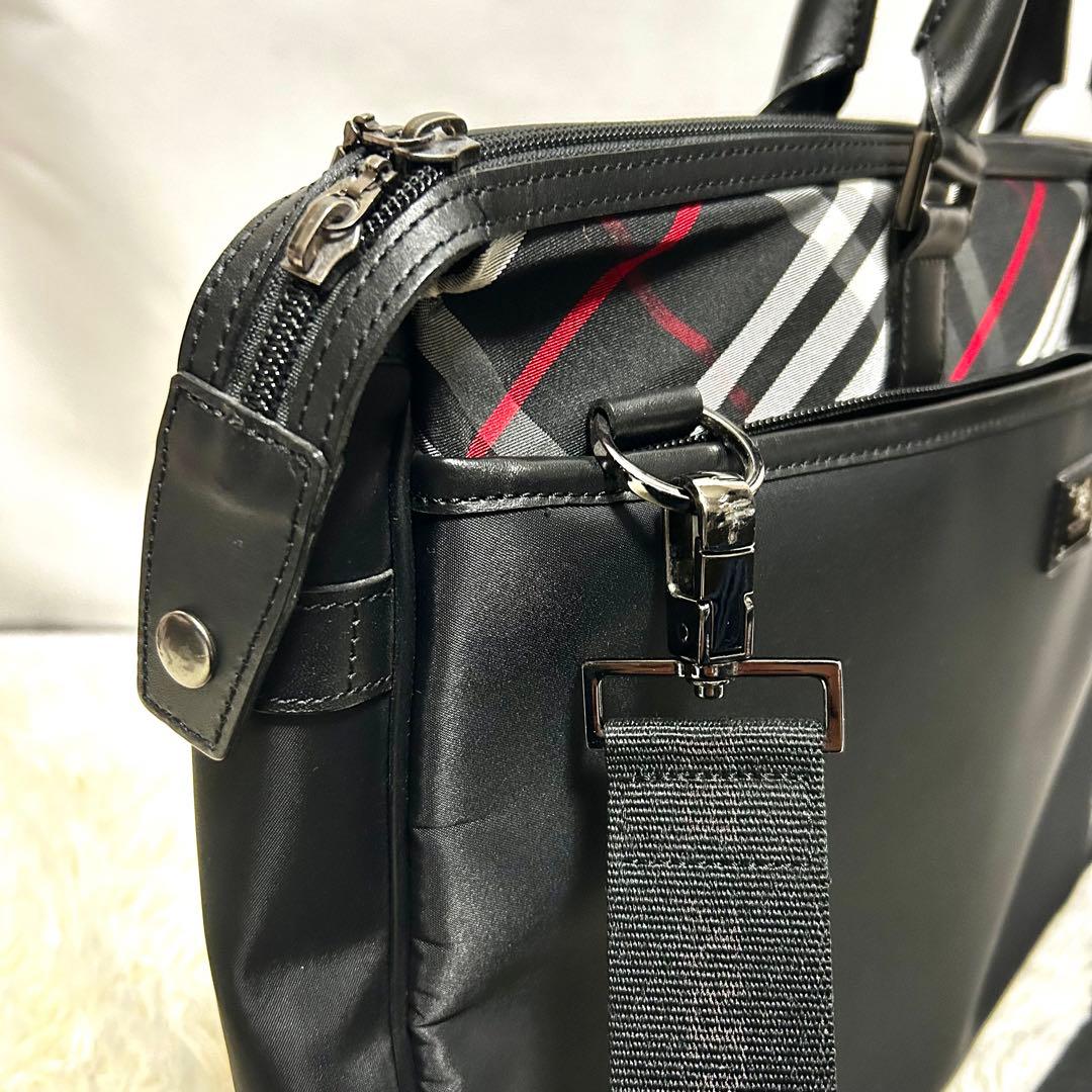 未使用級　バーバリーブラックレーベル　ブリーフケース　2way ショルダーバッグ