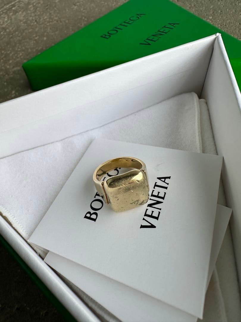 か*様 BOTTEGA VENETA ボッテガ　ゴールドスクエアリング