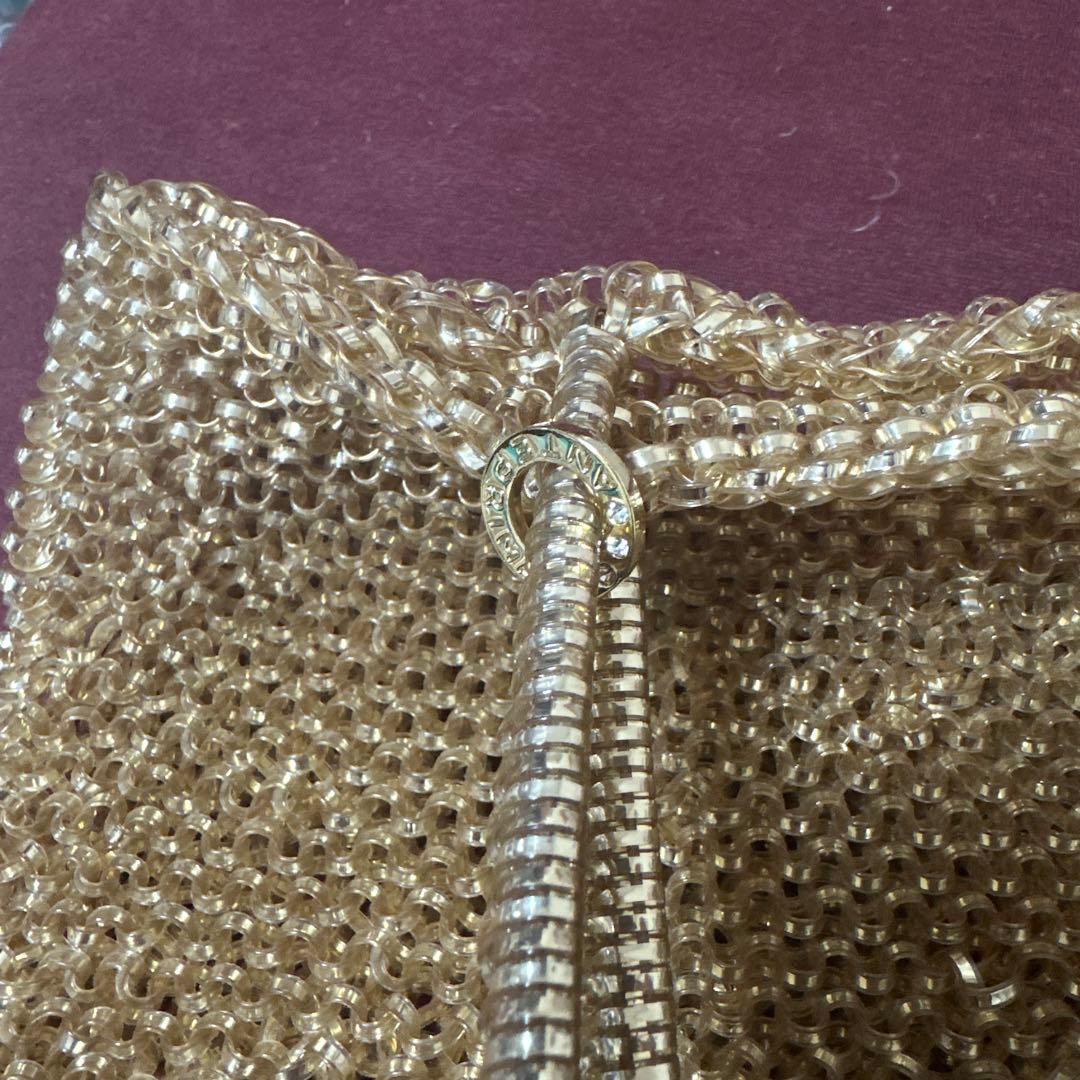 【美品】ANTEPRIMA アンテプリマ ワイヤーバッグ スクエア ゴールド