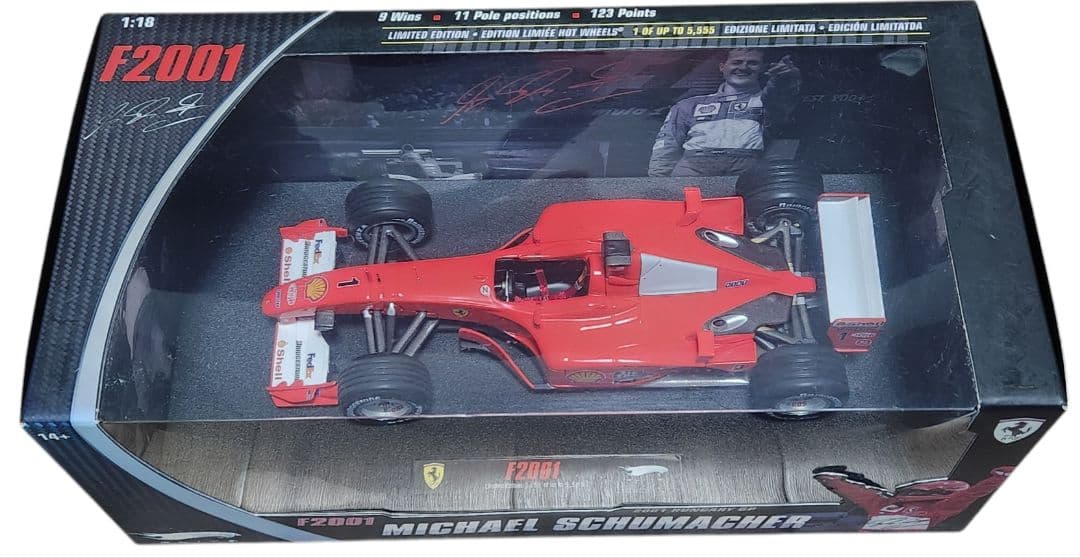 【未開封・新品】1/18 Hot Wheel Ferrari F2001
