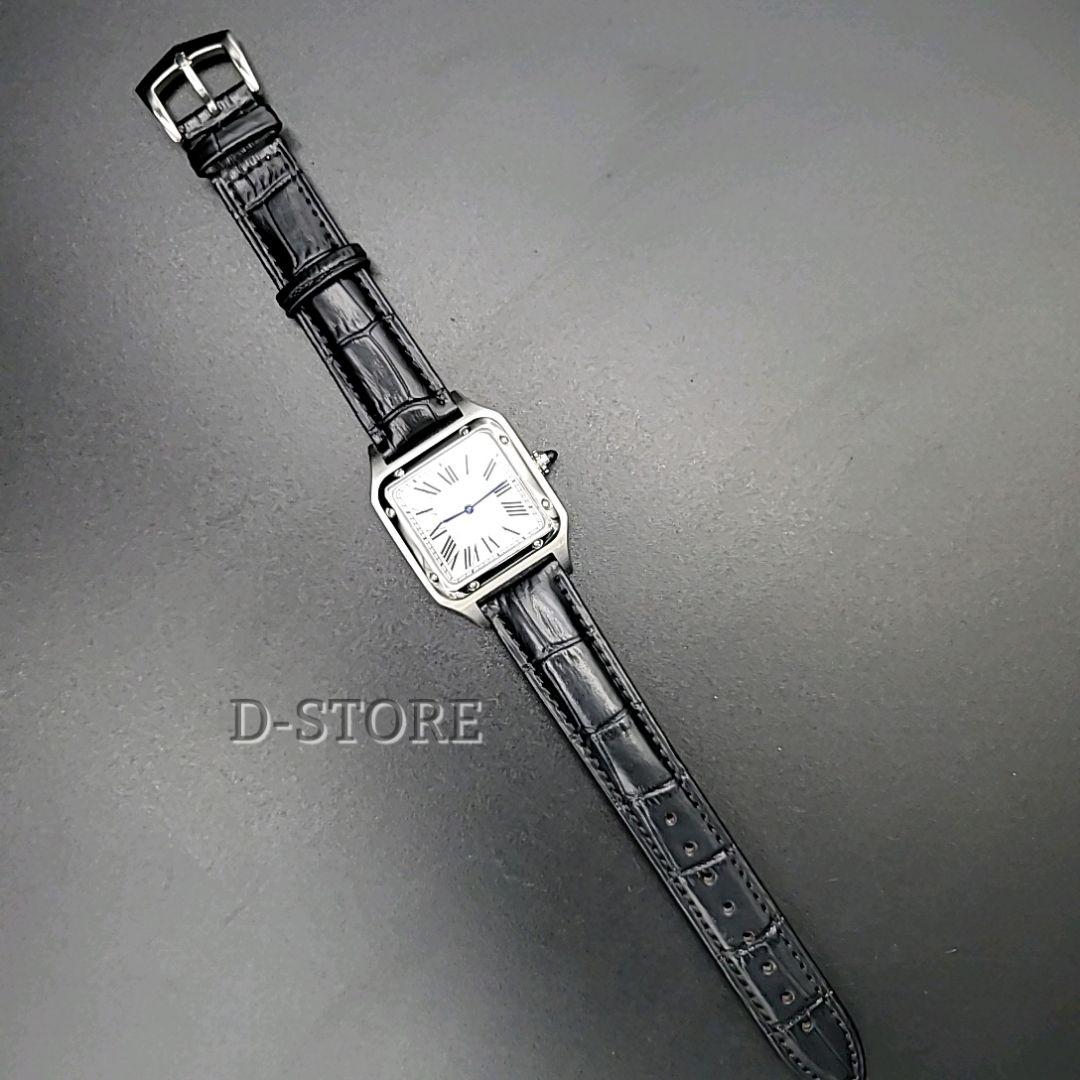 クォーツ腕時計 レザーベルト サントス デュモン オマージュウォッチ