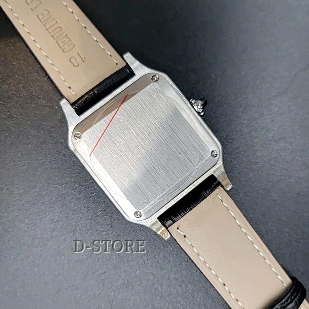 クォーツ腕時計 レザーベルト サントス デュモン オマージュウォッチ