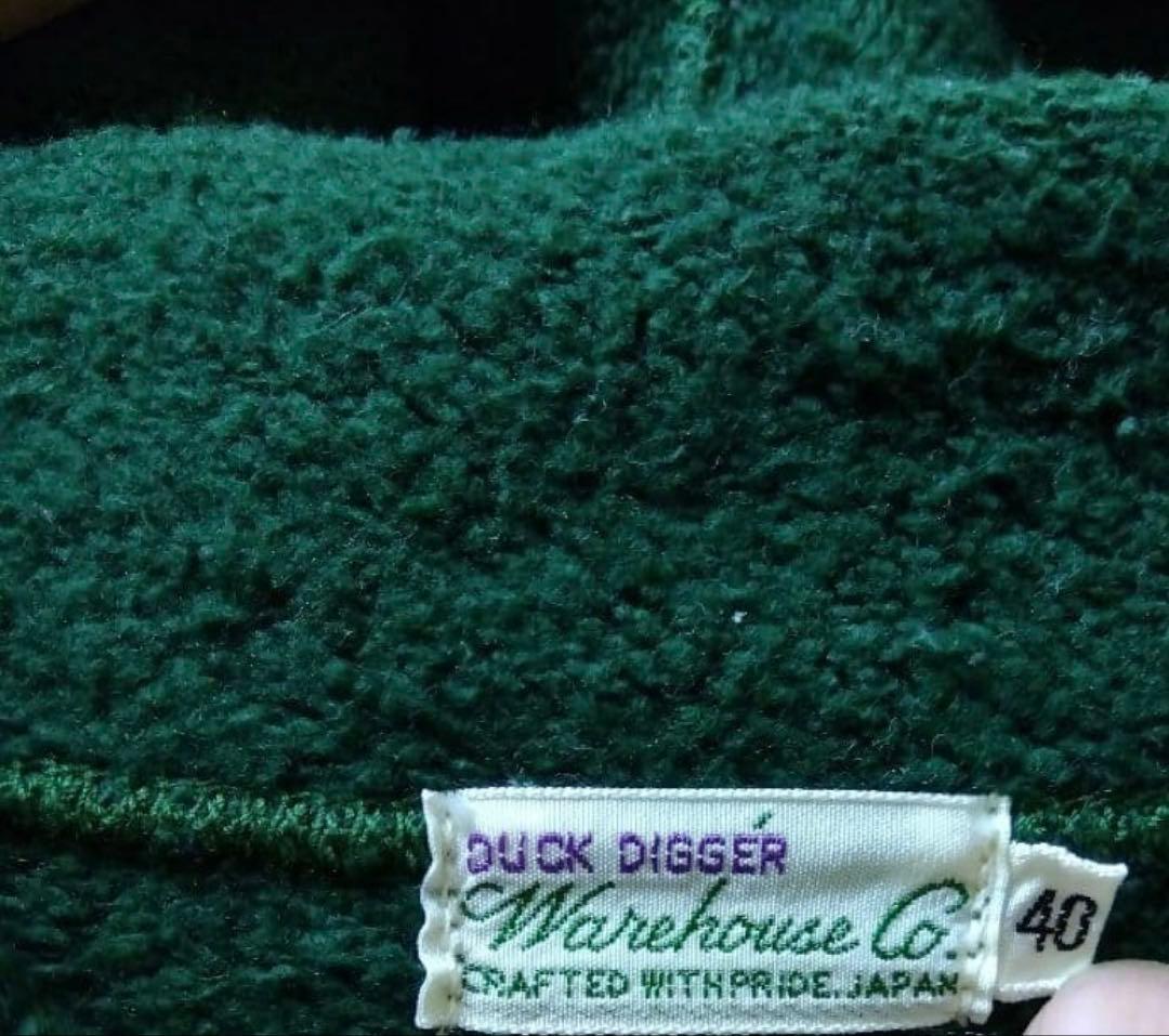 ウエアハウス 453 セパレート ポケット フーディー グリーン 40