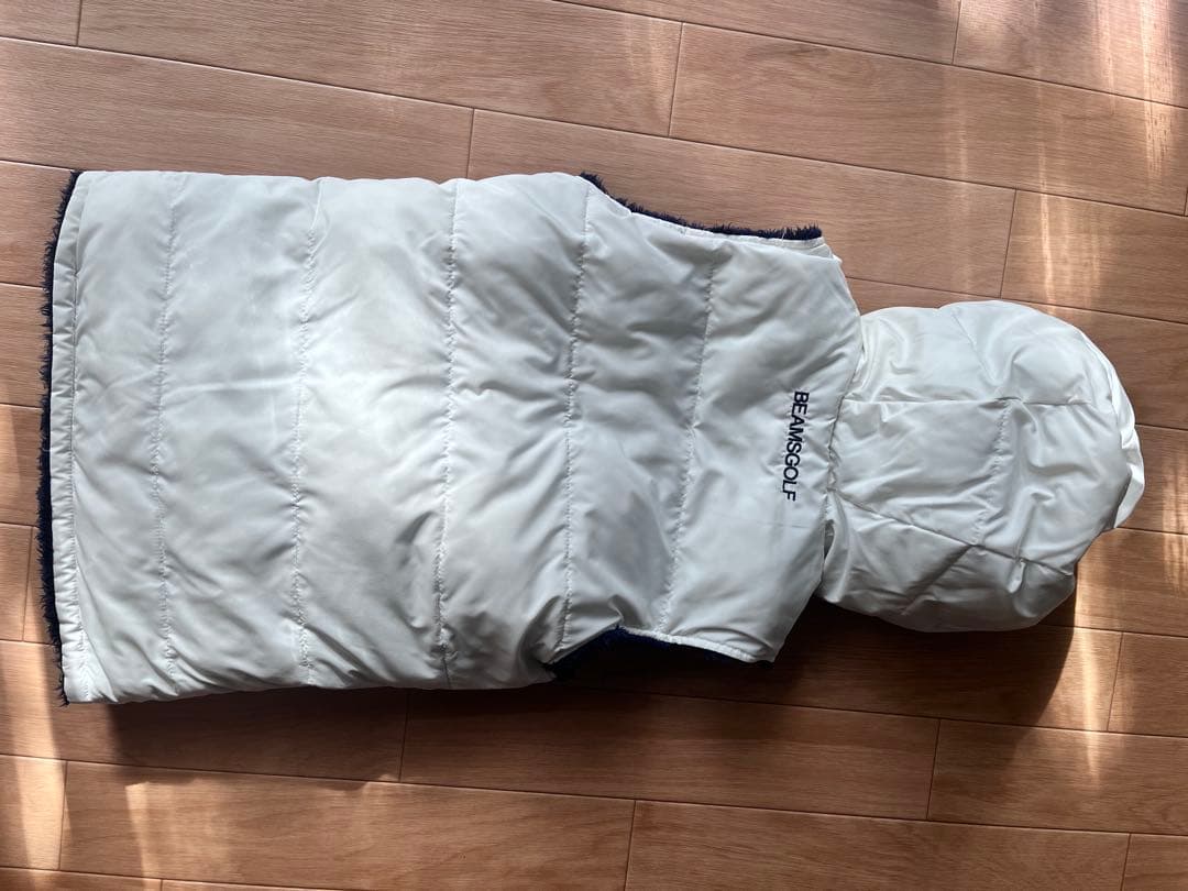 Beams Golf フリースベスト ネイビー　ホワイト Ｍ