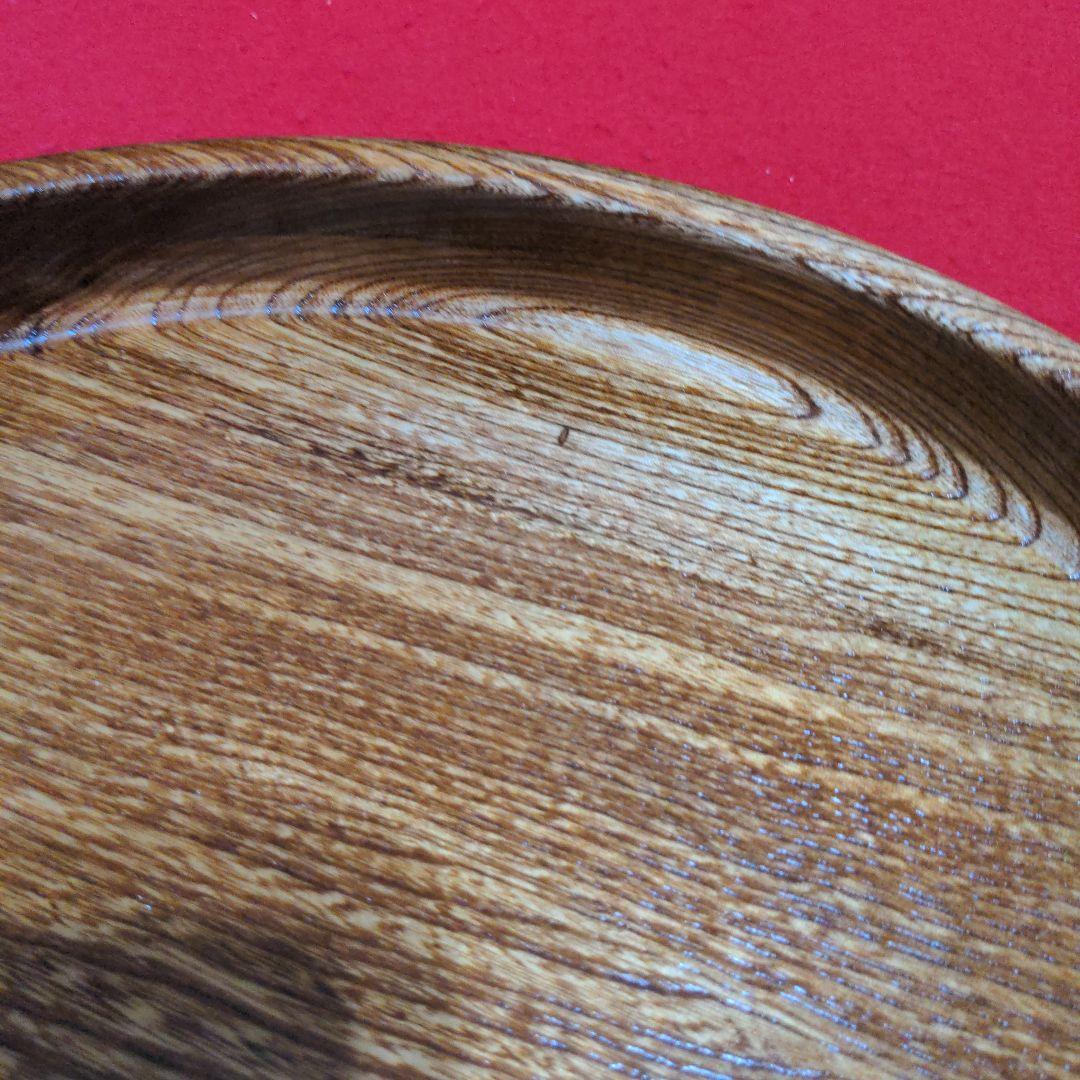 欅　くり抜き　丸盆　２個セット