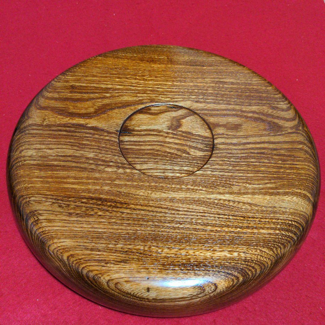 欅　くり抜き　丸盆　２個セット