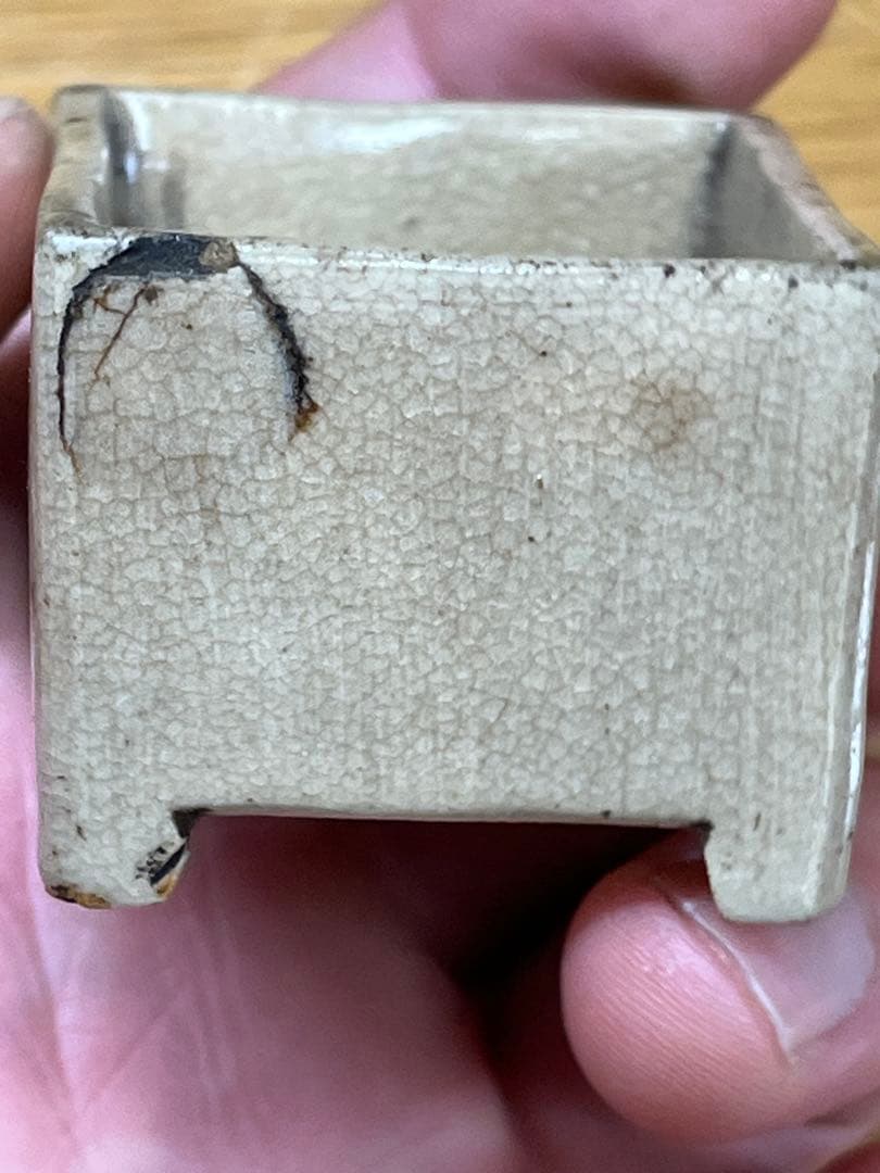 時代物 骨董品 古志野香合 茶道具