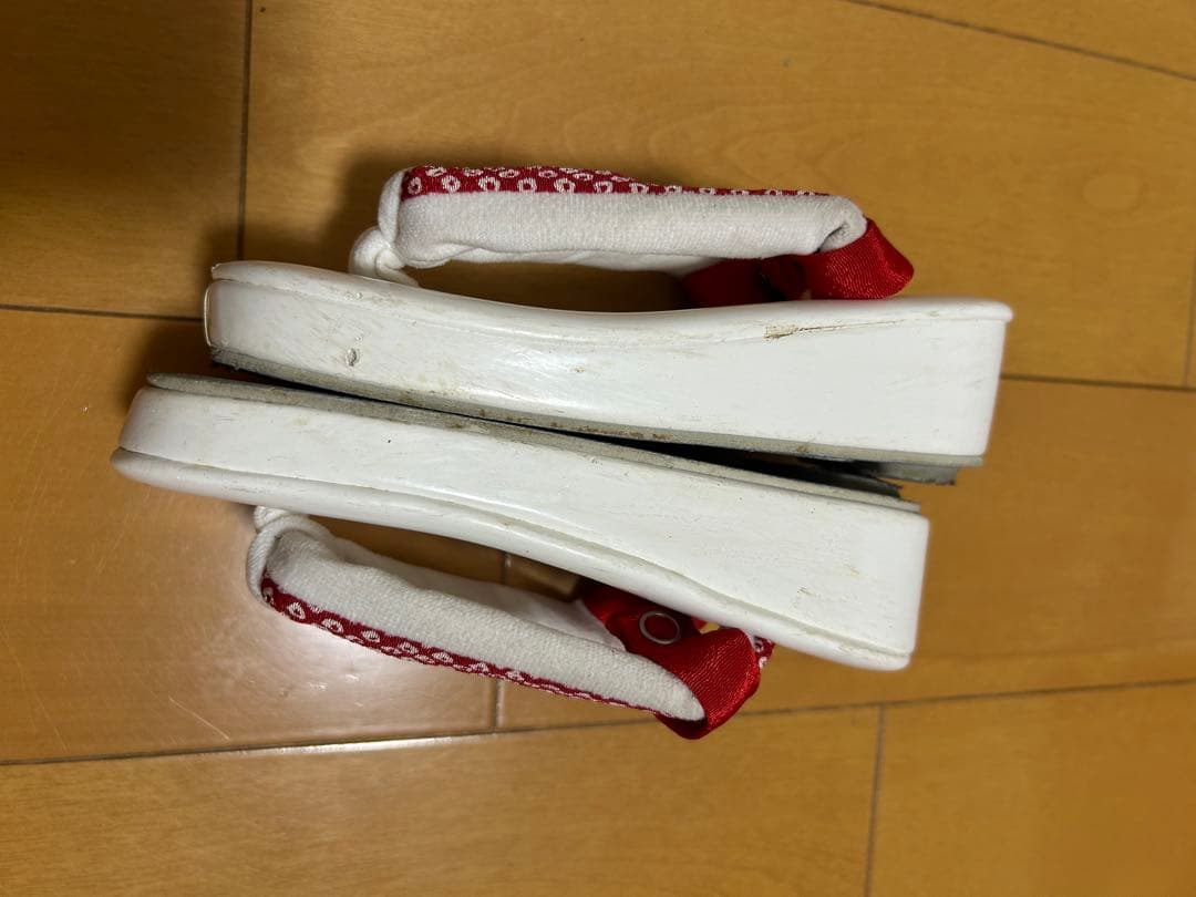 赤系花柄着物 3歳女の子 被布セット