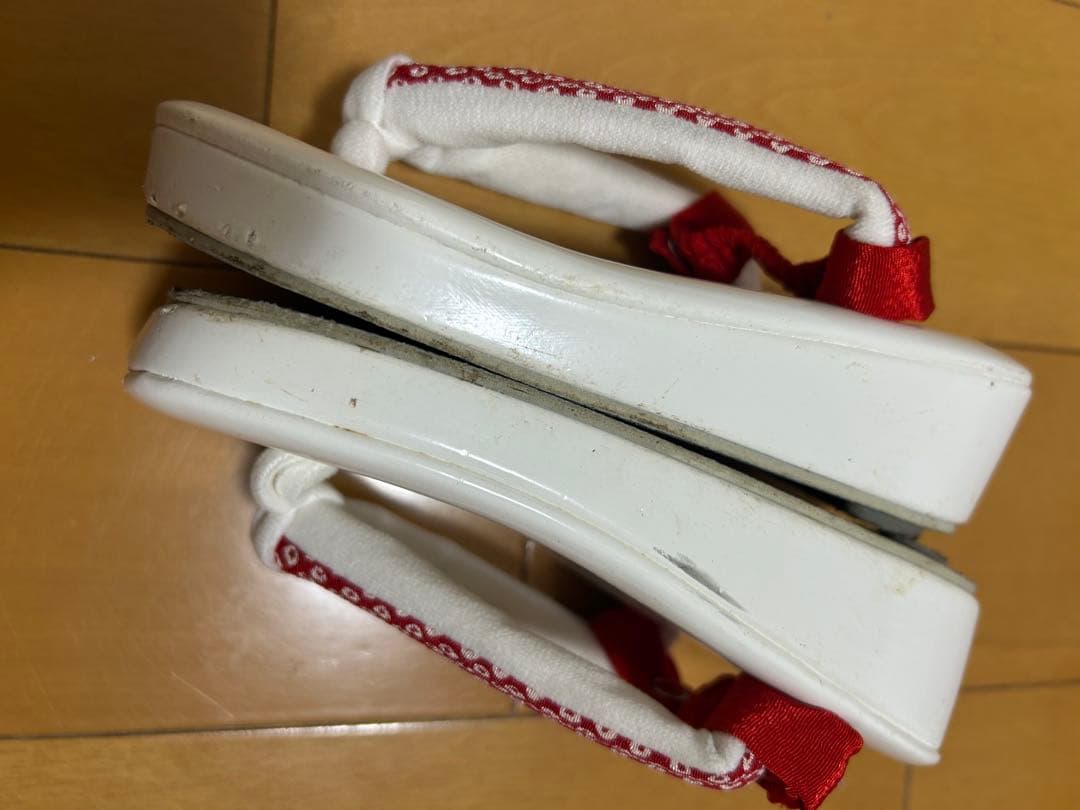 赤系花柄着物 3歳女の子 被布セット