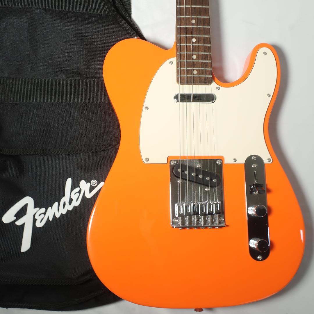 美品 Squier テレキャスター オレンジ Fenderケース付 - メルカリ