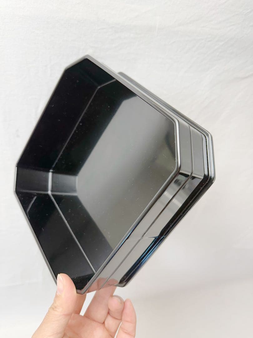 未使用 茶道具 木製 黒真塗 五段縁高重 元箱