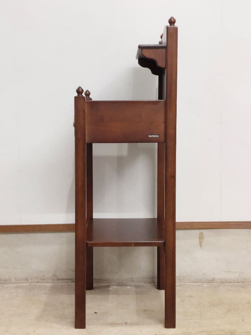 karimoku カリモク 木製 電話台 チェスト引き出し付 オシャレ - メルカリ