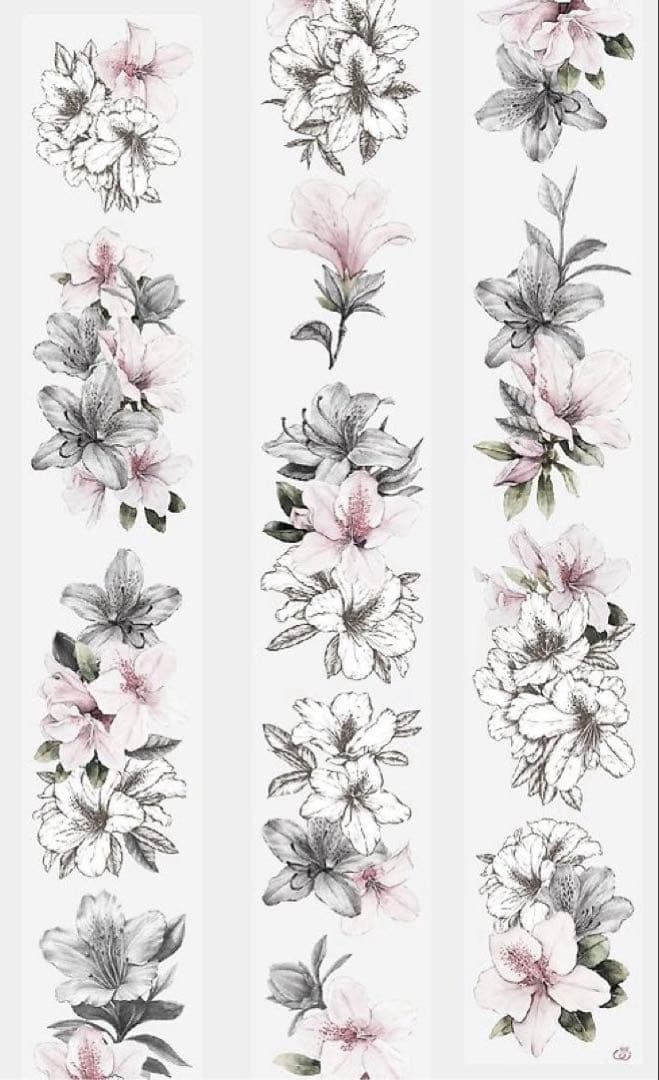 ⭐️SALE⭐️ 《ツツジ》海外マスキングテープ　マステ 【1708】