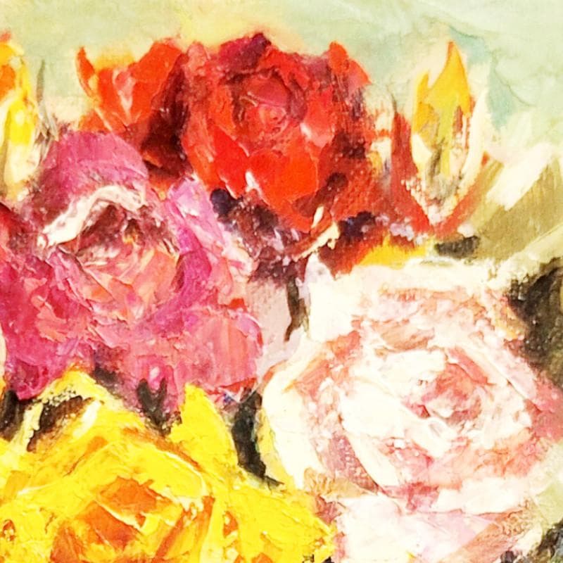 ☆奥谷全弘☆「 薔薇 」油絵 SM