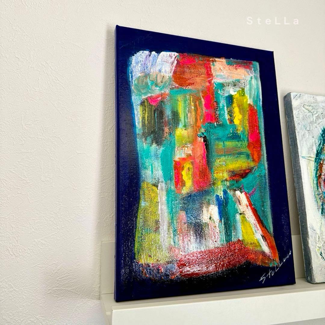 【ミグシスページ】現代アート　抽象画　北欧アート　カラフル　モダンアート