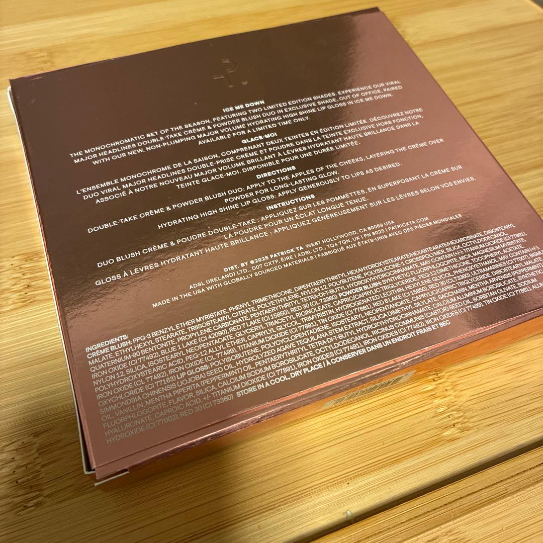 Patrick Ta ブラッシュ+リップグロスセット