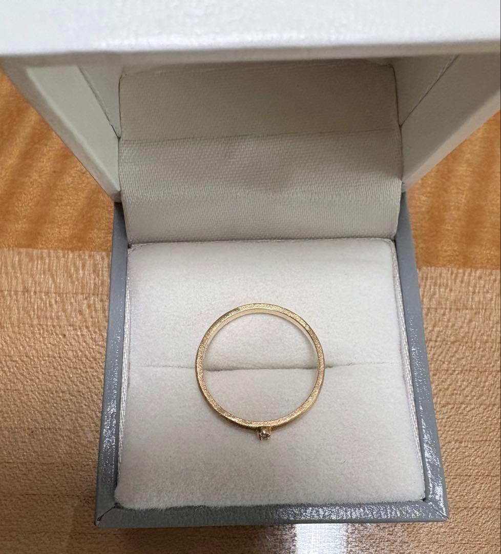 K　シエナロゼ　10金ダイヤモンドリング