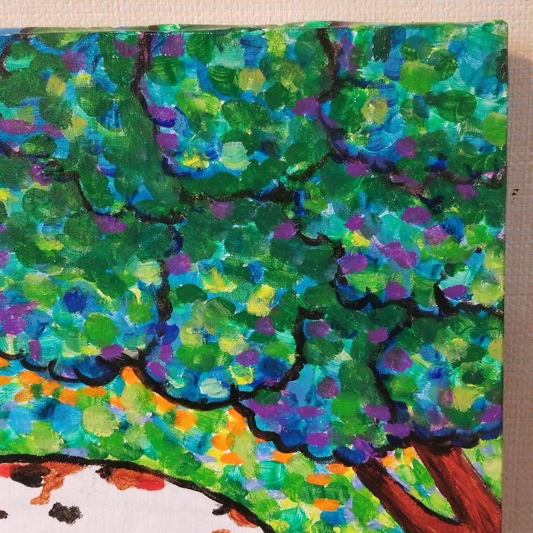 油絵 FUUTA様専用 友だちの卵を守る犬