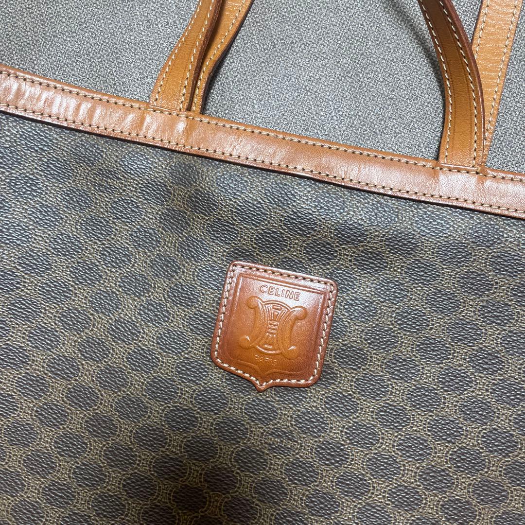 値下げ　セリーヌ　トートバック　マカダム柄