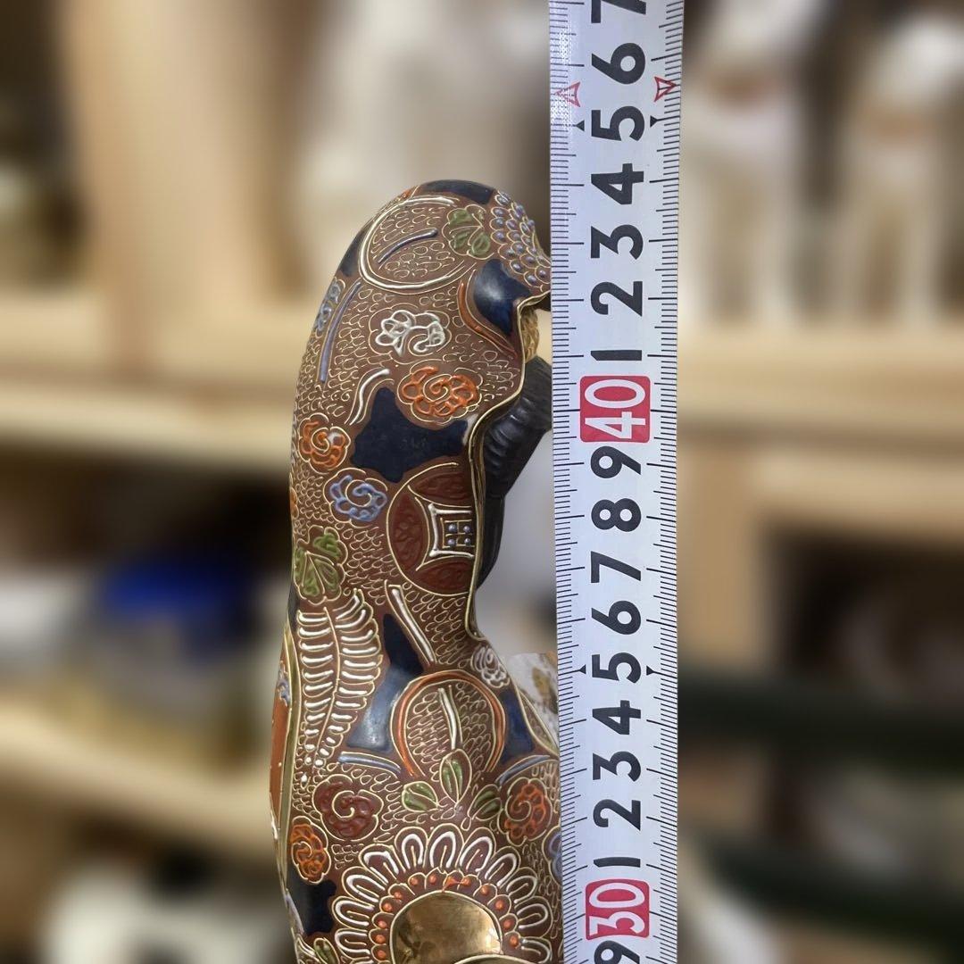 石川県九谷焼観音像　陶器製 女性像 装飾品　伝統工芸品　日本美術　金彩