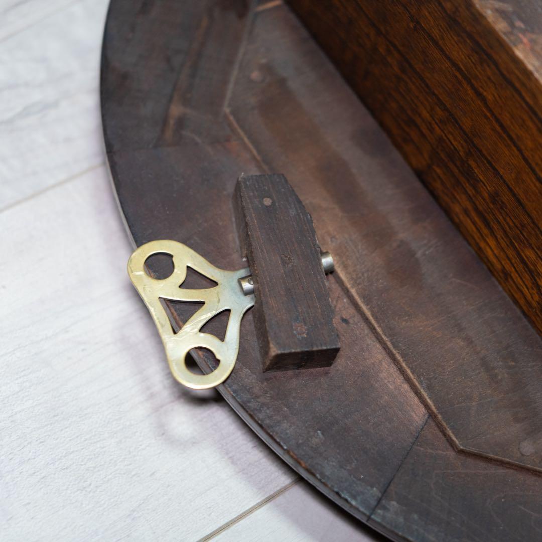 精工舎　振り子時計　ボンボン時計　昭和初期　オーバーホール済　動作品　丸型