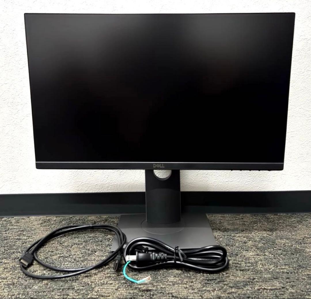 超美品】DELL 21.5型モニター フレームレスIPSパネル/回転・高さ調整